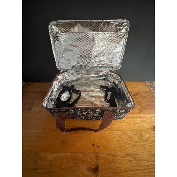 Temp-tations Floral Lace Casserole Tote Set*  Insulated Carrier, Baker, Spoon - Picture 12 of 14